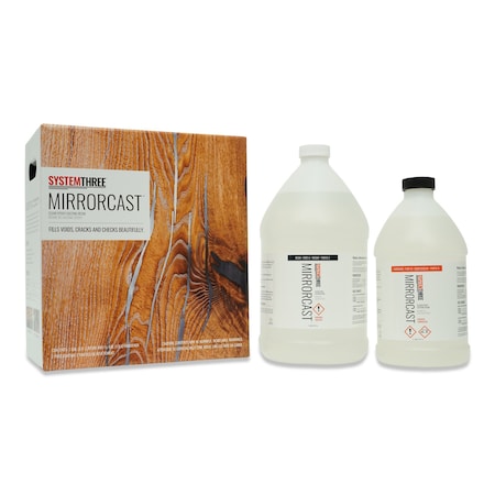 System Three Resins MirrorCast Epoxy Casting Resin, 1.5 Gallon Kit 0530K46